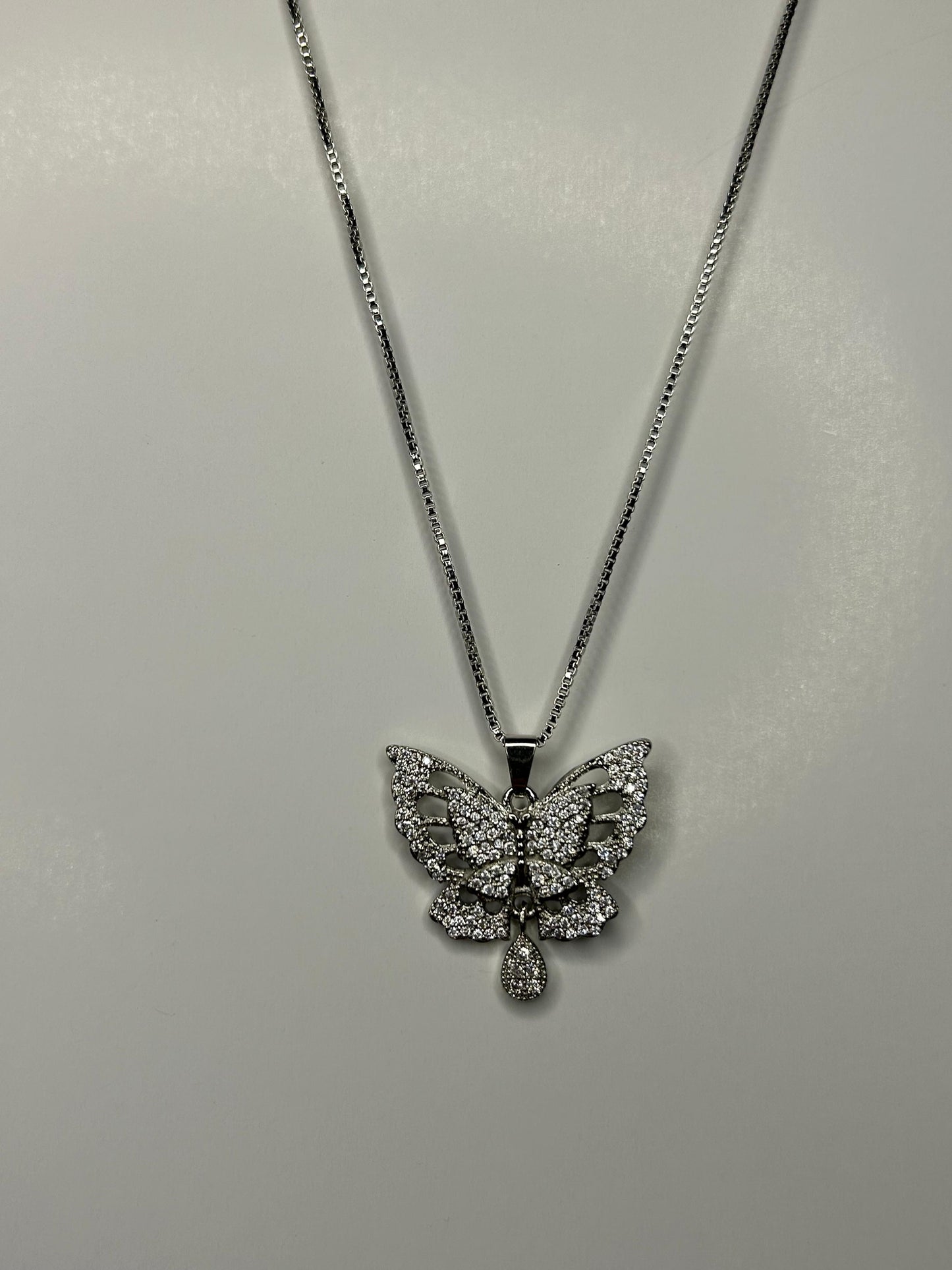 Crystal Butterfly Elegance Necklace