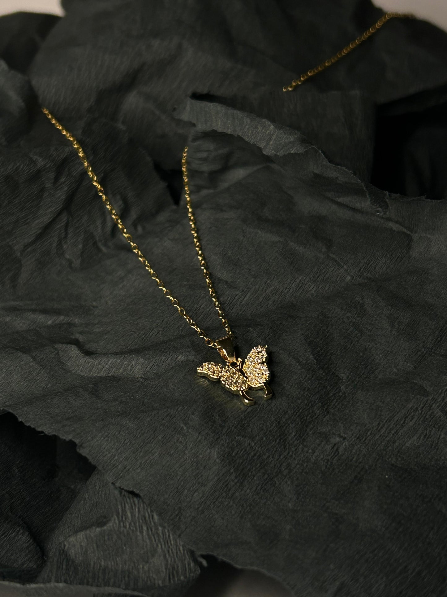 Golden Butterfly Pendant